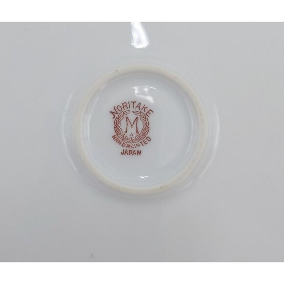 Noritake Japan-1920s– M Mark – Scalloped Rim- Floral Center-Bowl and Plate - Picture 9 of 11